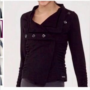 Lululemon Solace Asymmetrical Zip Jacket Black